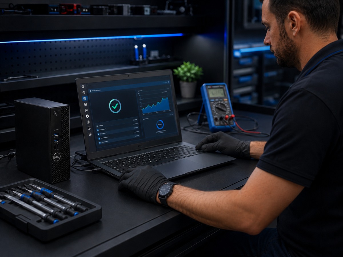 Контроль качества после ремонта Dell